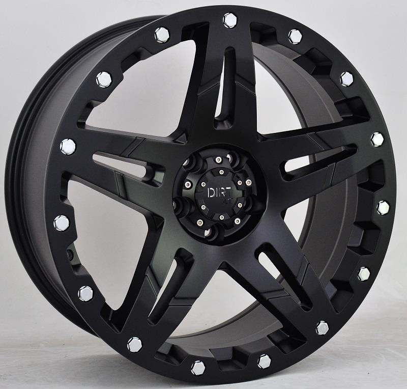 STATUSFÄLGAR D66 FLATBLACK 9x20 5/120 ET25 CB65.1