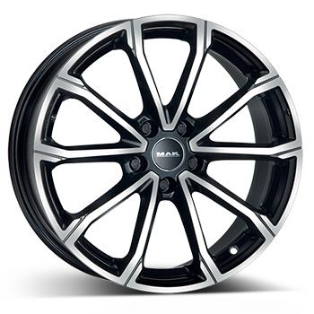 MAK DAVINCI BLK/POL 7x17 5/114.3 ET49 CB67.1