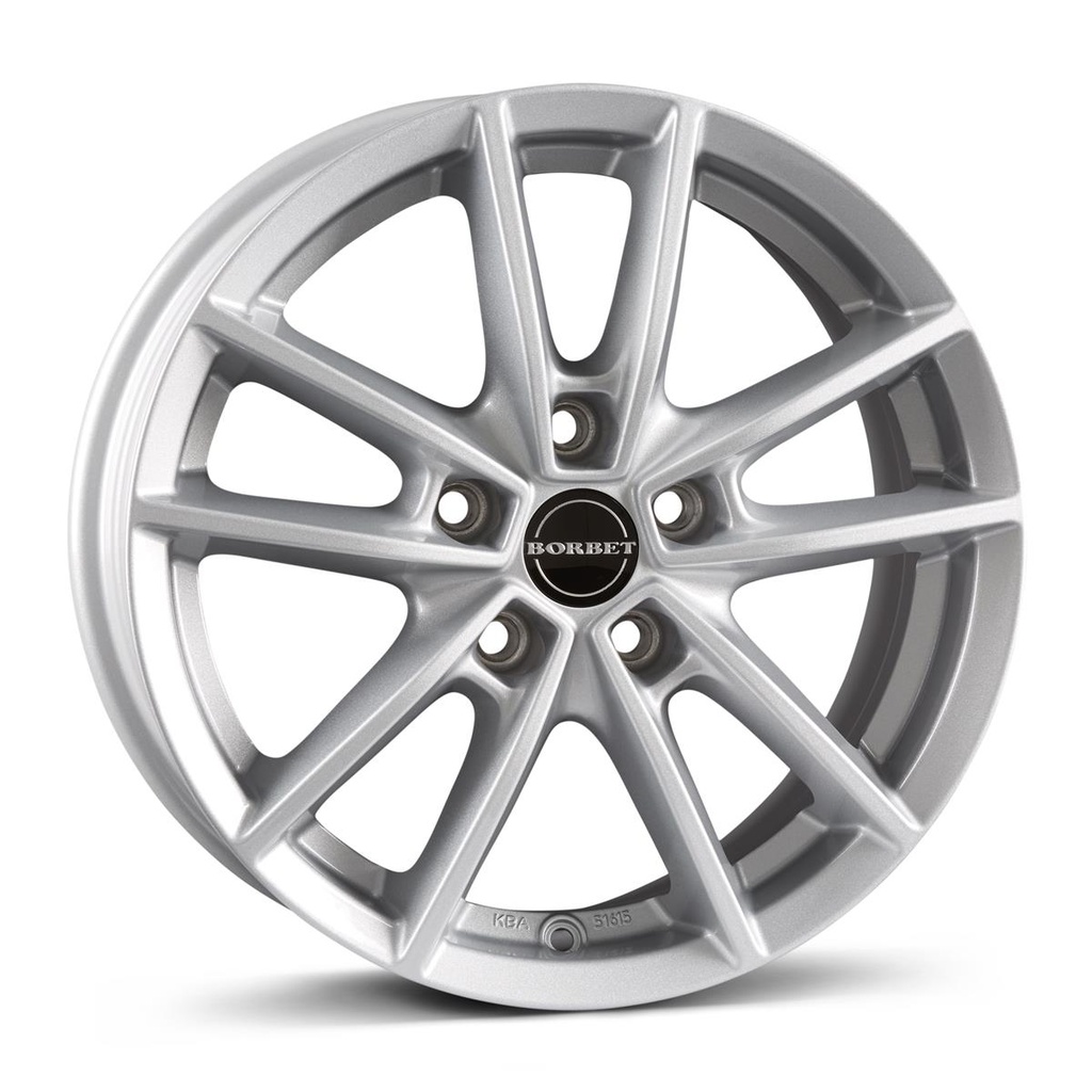 BORBET W CRYSTAL SILV 6x15 5/100 ET45 CB64.1