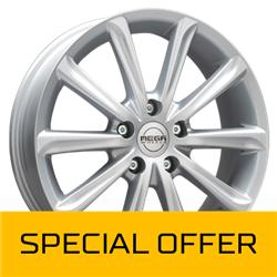 MEGA WHEELS VIRGO SILVER 6.5x16 4/108 ET25 CB65.1