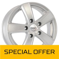 MEGA WHEELS HERCULES 5 SILVER 6.5x16 5/130 ET61 CB78.1