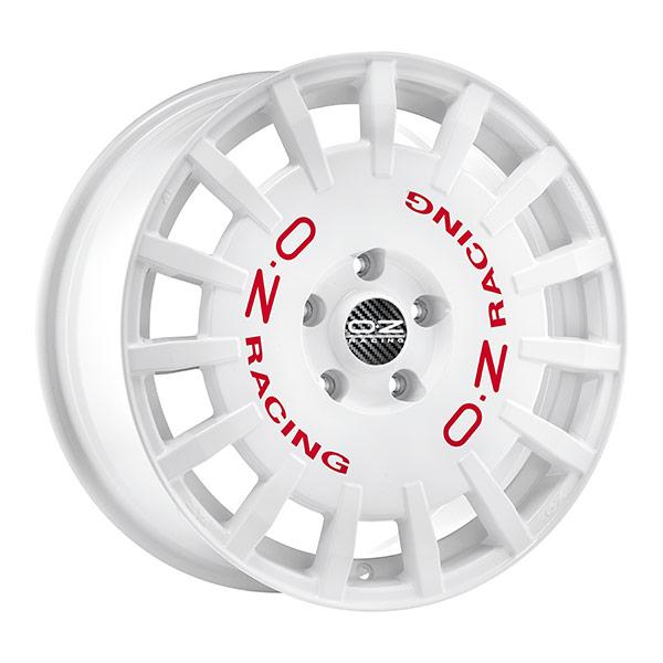 OZ RALLY RACING WHITE | 8X17 5-112 E45 C75,1 8x17 5/112 ET45 CB75.1