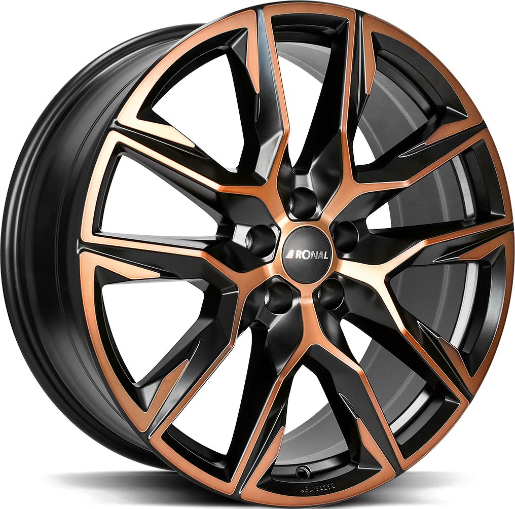 RONAL R71 JET BLACK COPPER MATT FRONT CU 9.5x21 5/112 ET33 CB66.5