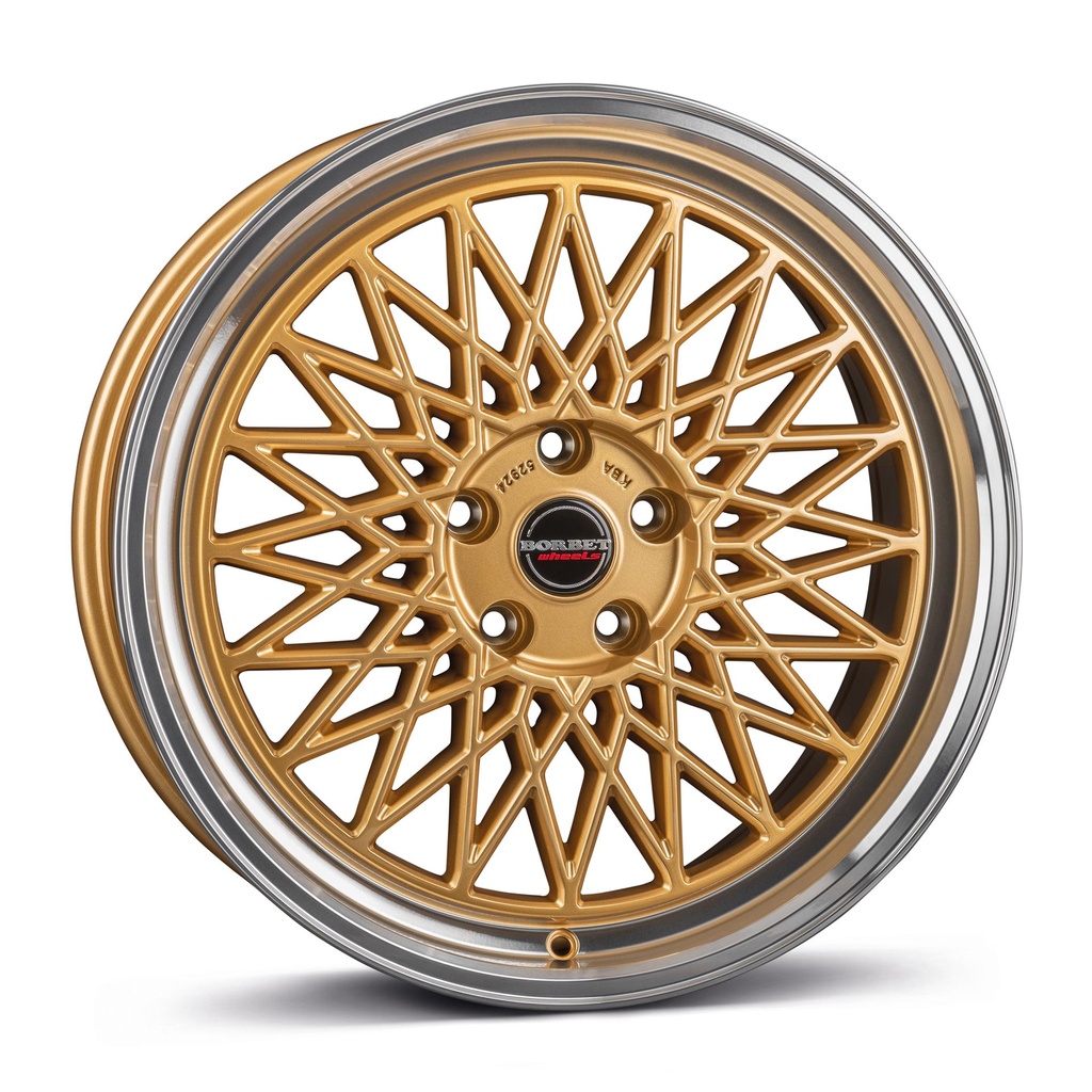 BORBET B GOLD RIM POL 8x17 5/112 ET30 CB66.5