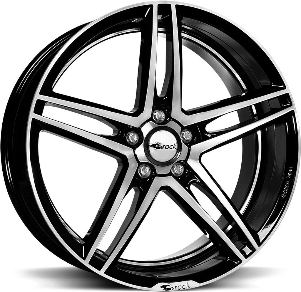 BROCK B33 BLACK FULL POL 8.5x18 5/100 ET35 CB63.4