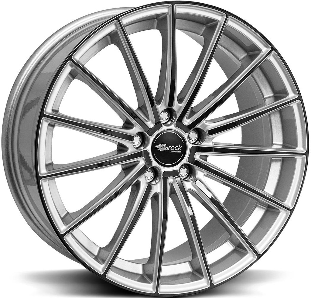 BROCK B36 CRYSTAL SILV BLACK 8.5x19 5/114.3 ET38 CB72.6
