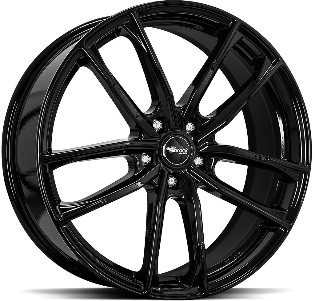 BROCK B38 SHINY BLACK 8x18 5/112 ET40 CB57.1