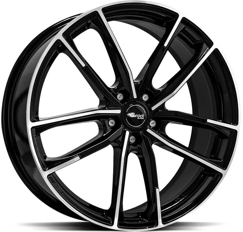 BROCK B38 BLACK FULL POL 8x20 5/112 ET35 CB66.6