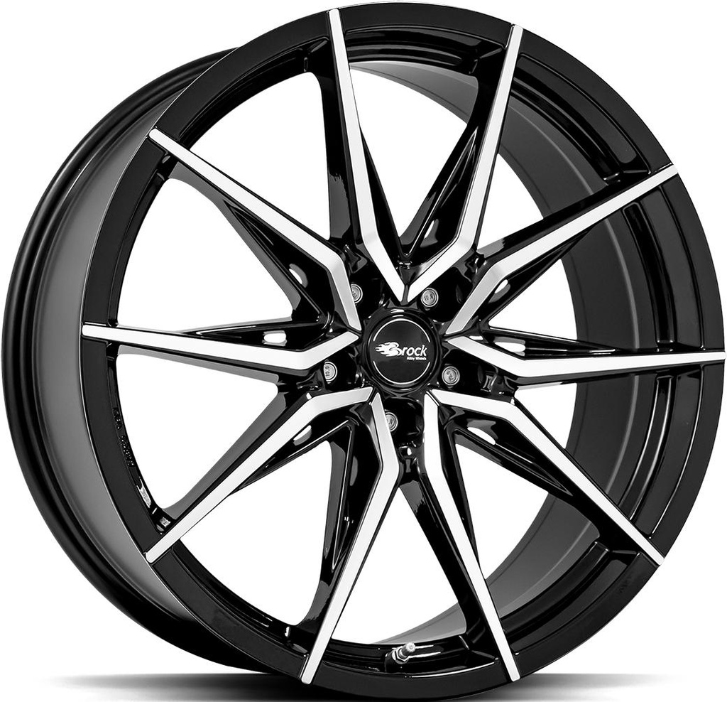 BROCK B42 BLACK FULL POL 8x18 5/112 ET45 CB66.6