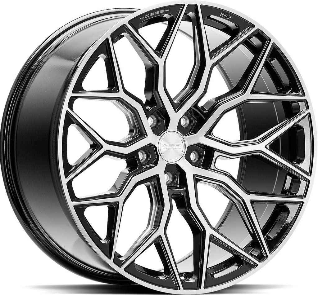 VOSSEN HF2 BRUSH GLOSS BLACK 10x24 5/130 ET15 CB84.1