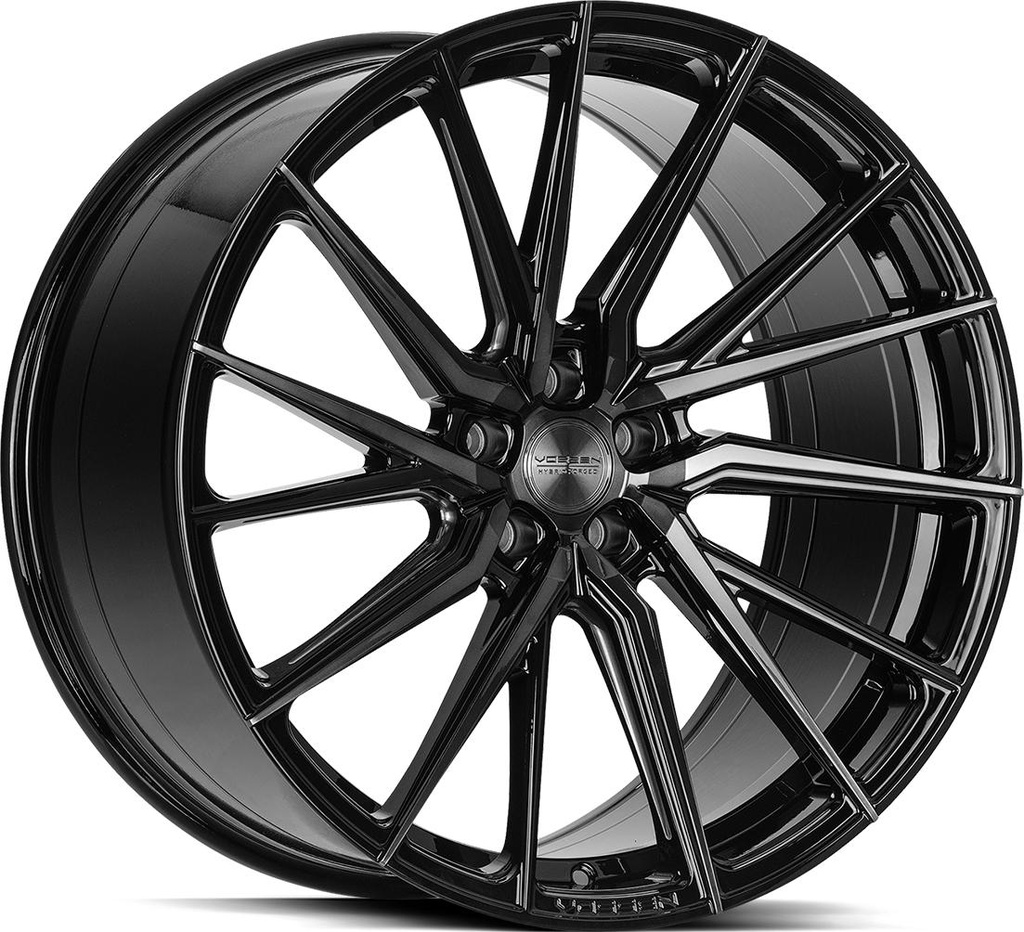 VOSSEN HF4T DOUBLE TINTED GLOSS BLACK 10x20 5/120 ET45 CB72.6