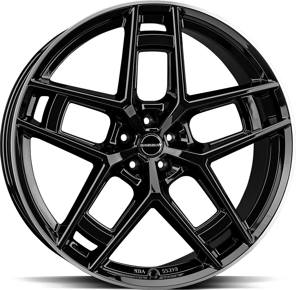 BORBET TF BLACK RIM POL GLOSS 10.5x24 5/130 ET25 CB84.1