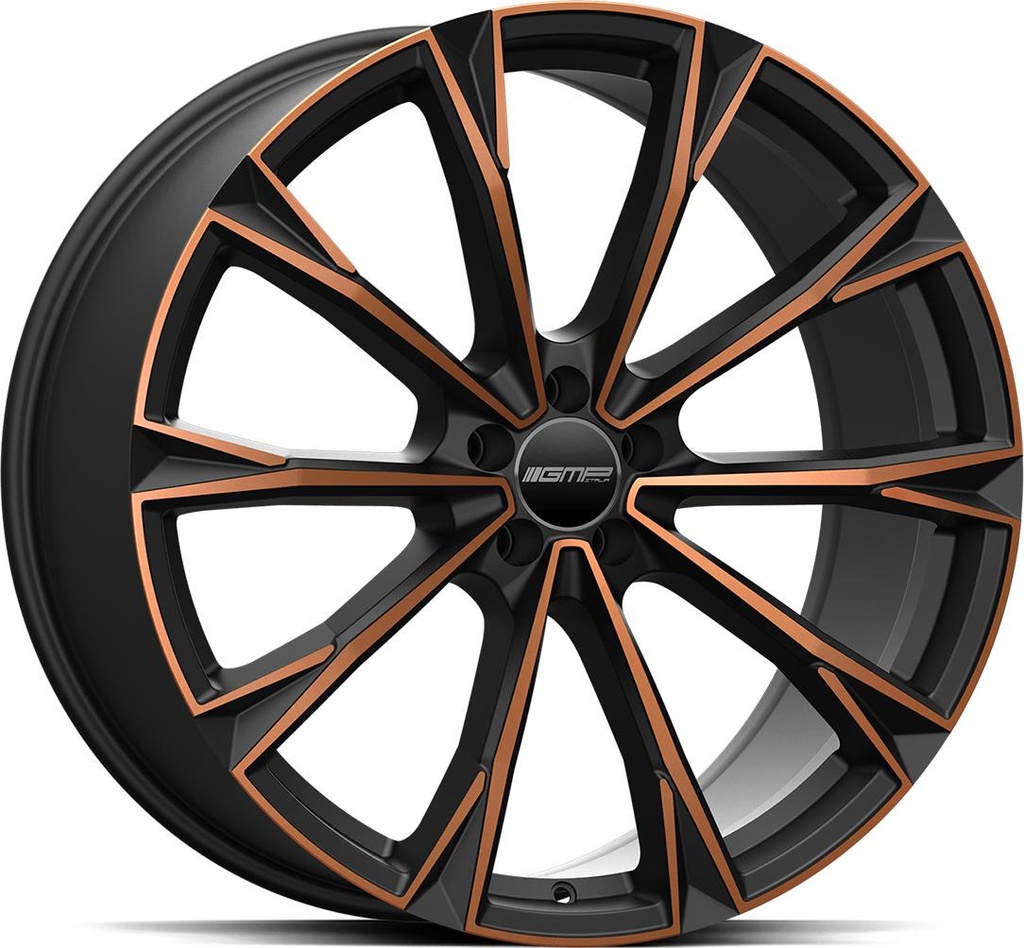 GMP TOTALE SATIN BLACK BRONZE ORANGE 10.5x22 5/110 ET32 CB65.1