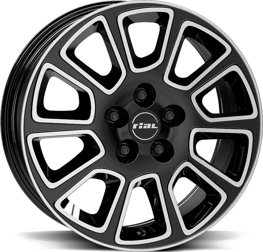 RIAL TRANSPORTER 2 DIAM BLACK POL 6x16 5/118 ET68 CB71.1