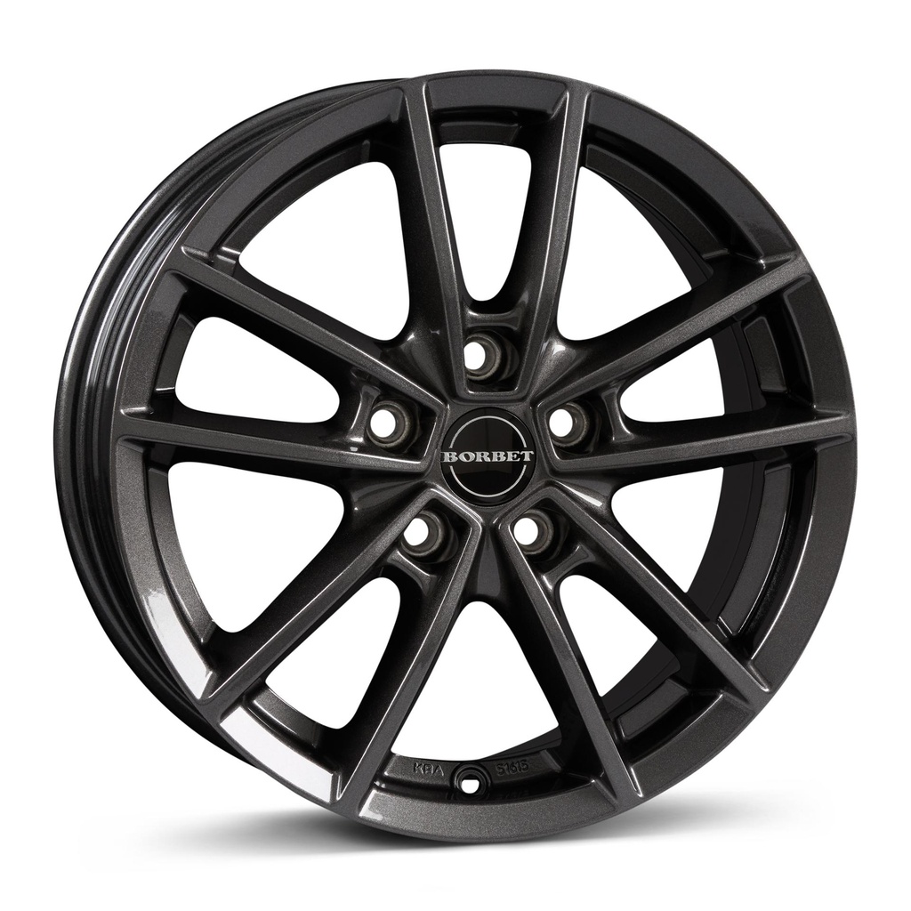 BORBET W MISTRAL ANT GLOSSY 6x15 5/100 ET45 CB64.1