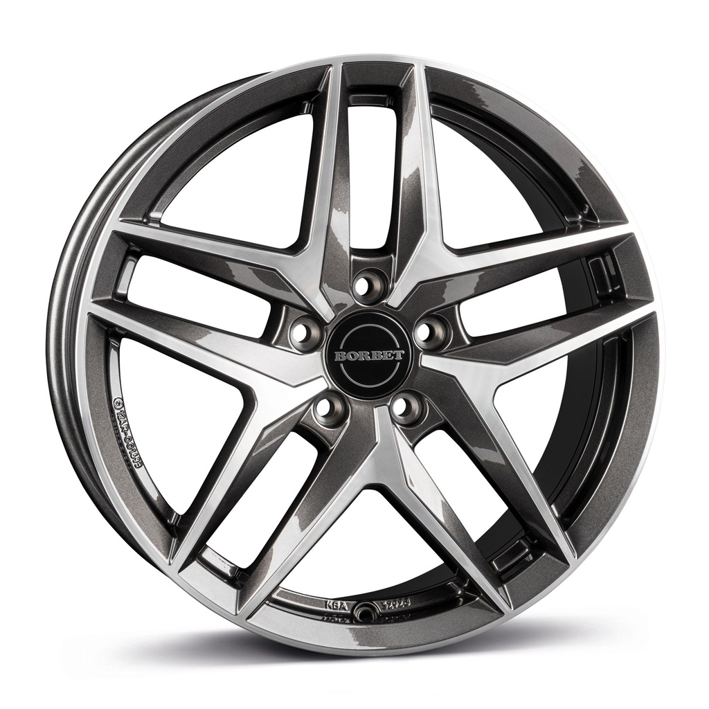 BORBET Z MIST ANTRACITE GLOSS POL 7.5x18 5/112 ET43 CB57.1