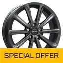 MEGA WHEELS VIRGO DARK MAT ANTHRACITE GREY 7x17 5/114.3 ET47 CB73.2