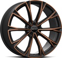 GMP TOTALE SATIN BLACK BRONZE ORANGE 11.5x22 5/120 ET42 CB66.6