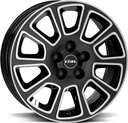 RIAL TRANSPORTER 2 DIAM BLACK POL 7.5x18 5/160 ET50 CB65.1